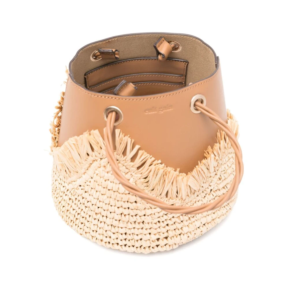 Cult Gaia Beige Emmertas met Handvatten Beige Dames