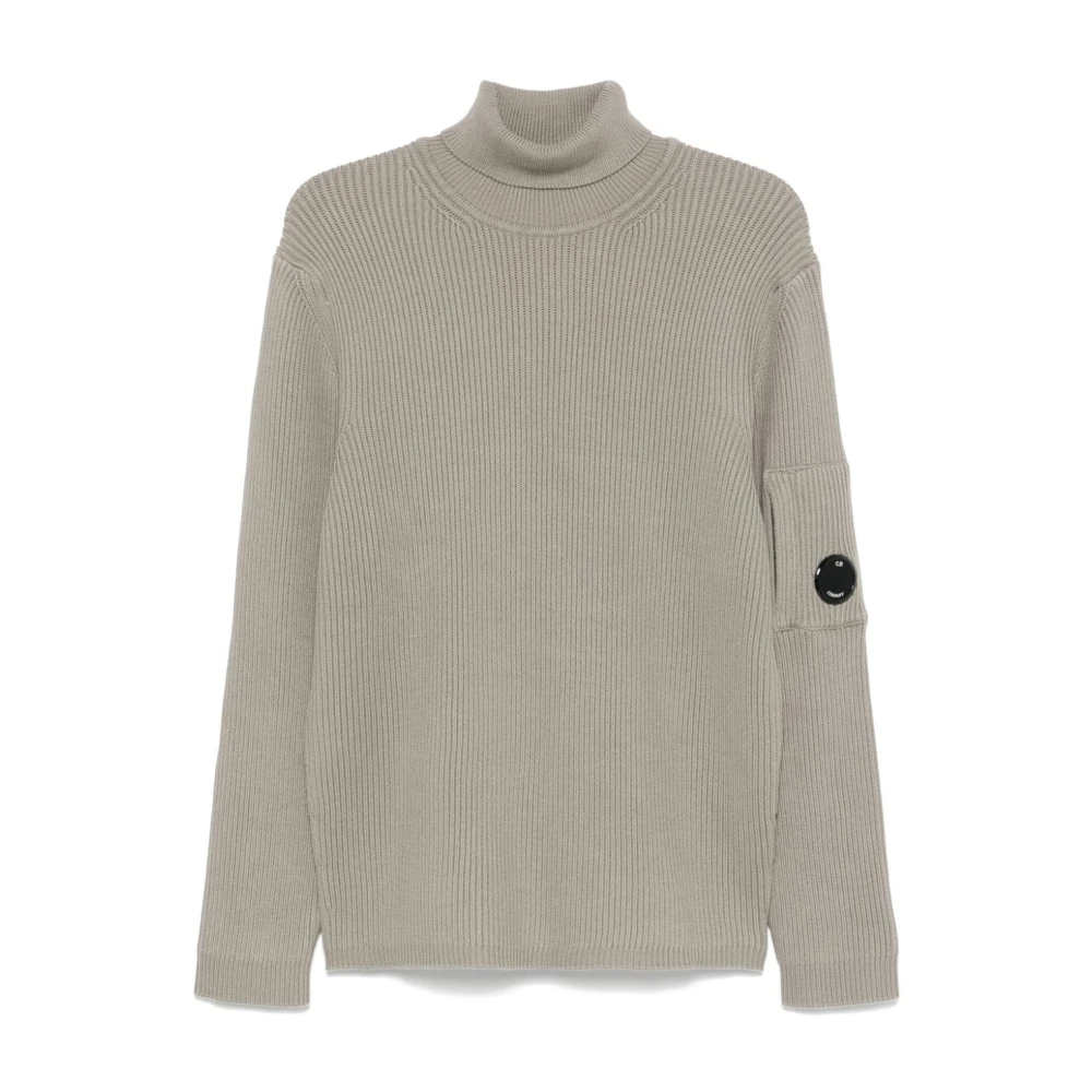 C.P. Company Ribgebreide Coltrui Sweater Green Heren