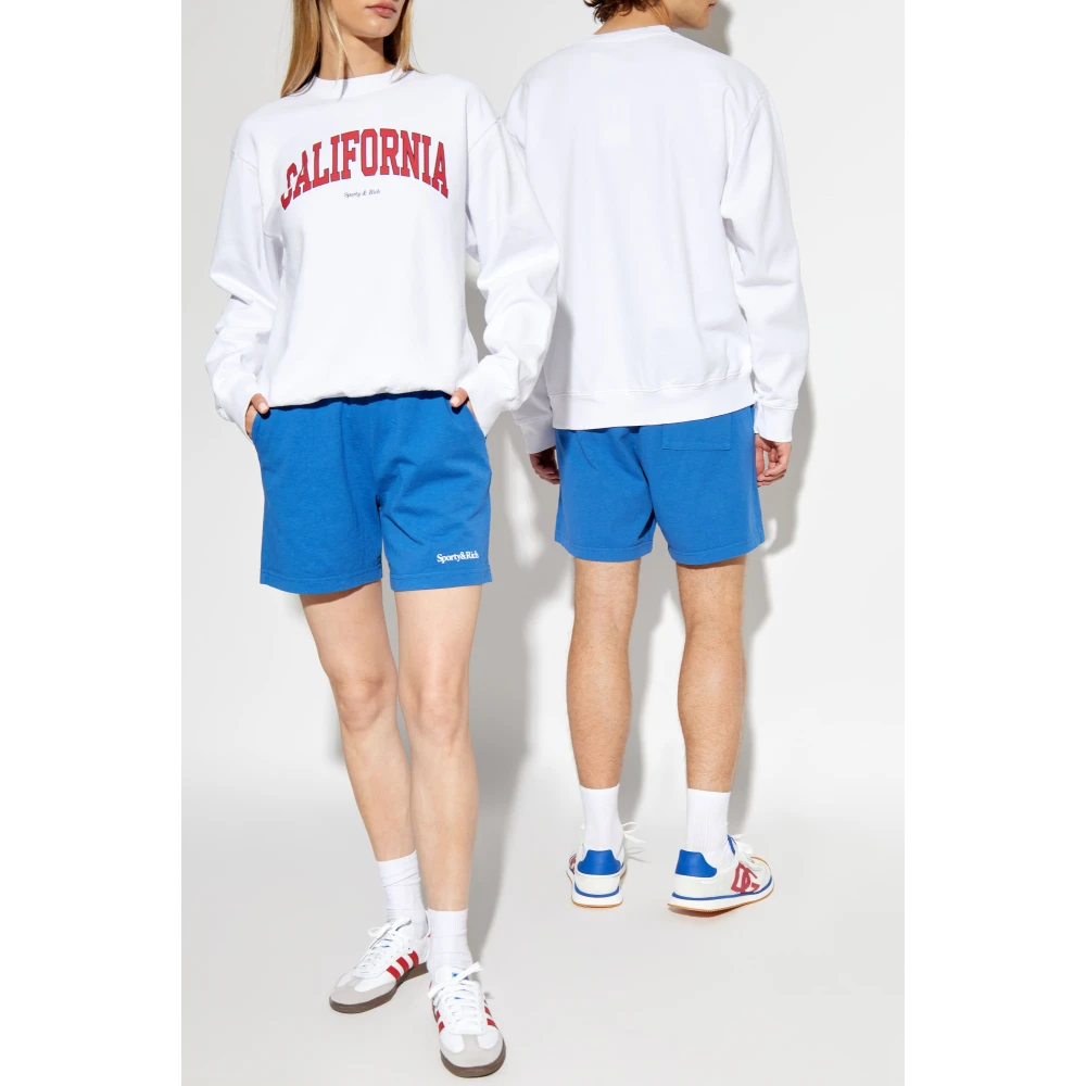 Sporty & Rich Katoenen sweatshirt White Unisex