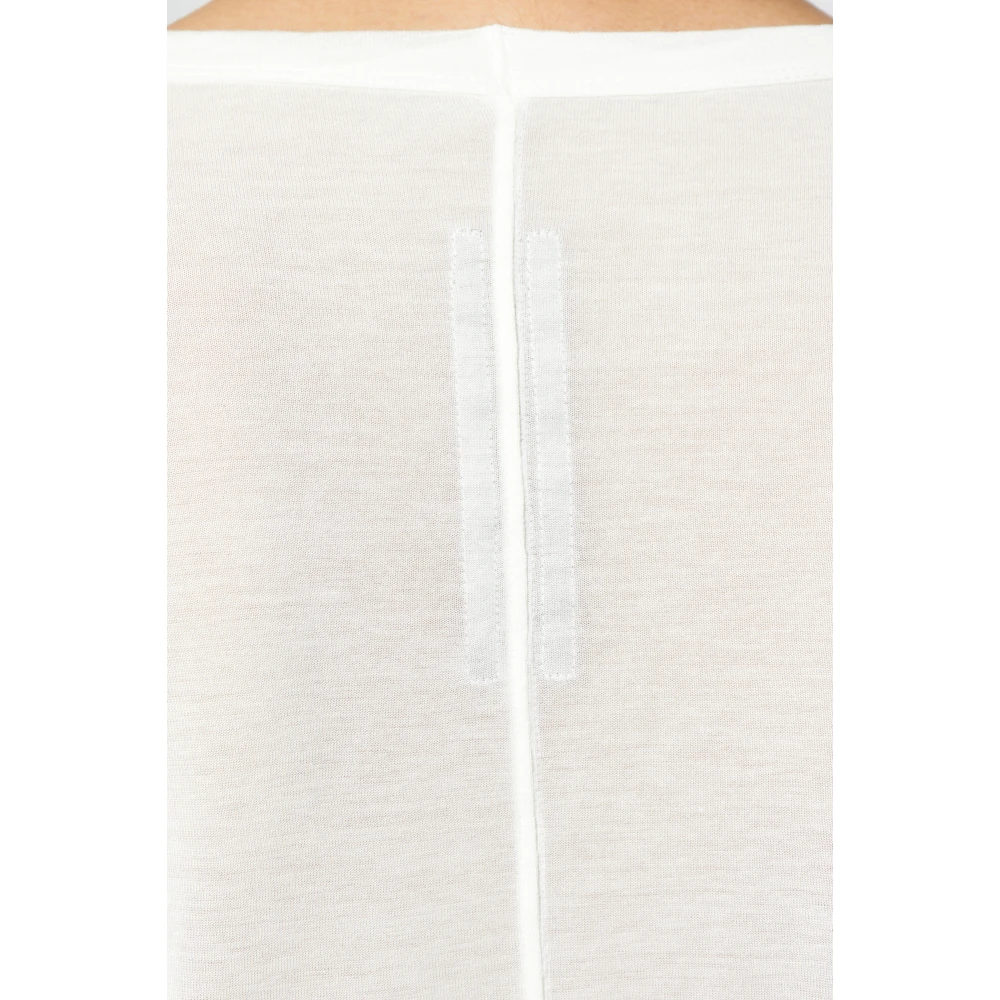 Rick Owens Lange T-shirt White Heren