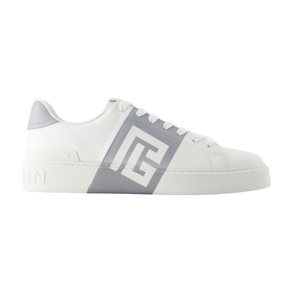 Balmain Gray B-Court Trainers - Male - Sneakers - 12 Uk - Shoes