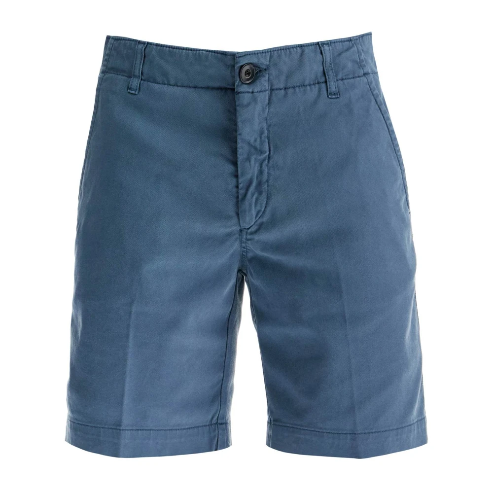 Vilebrequin Tencel Gabardine Chino Shorts Blue, Herr