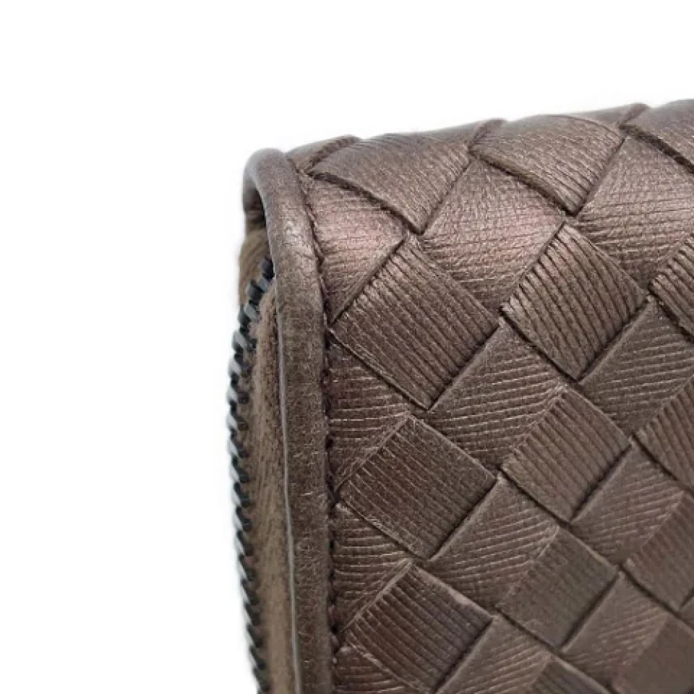 Bottega Veneta Vintage Pre-owned Leather wallets Brown Heren