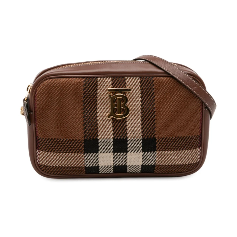 Burberry Vintage Women's Brown Pre-Owned Crossbody Camera Bag
