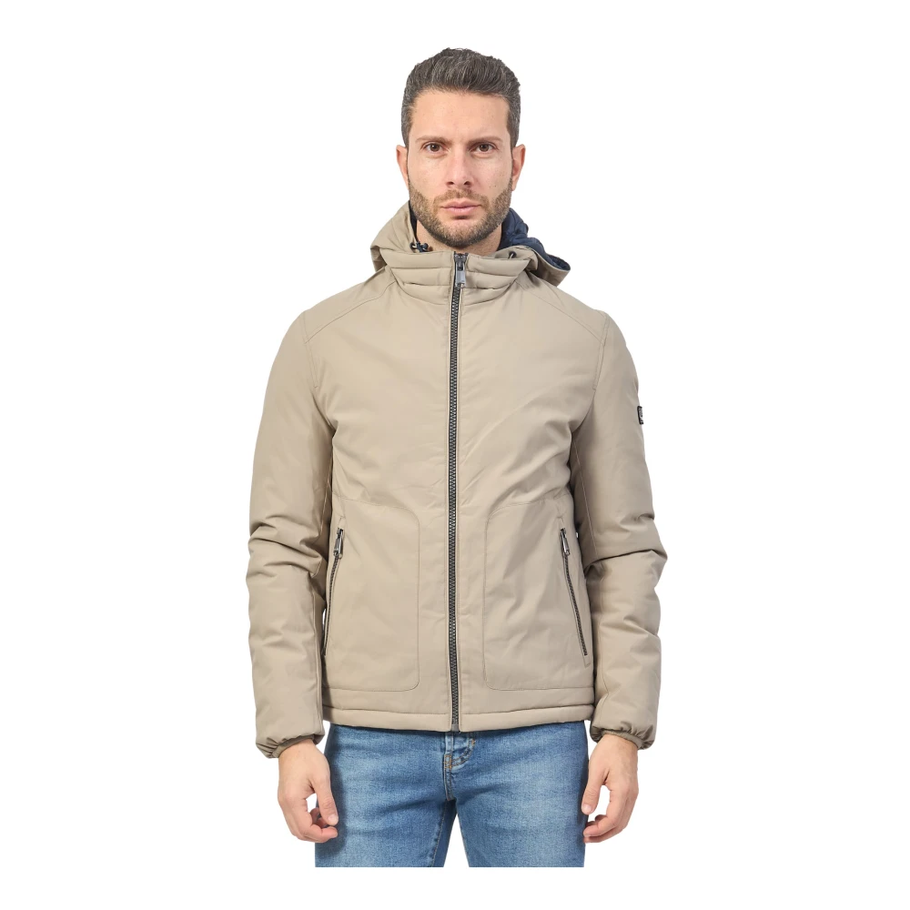 YES ZEE Heren Softshell Hoodie Jas Beige Heren