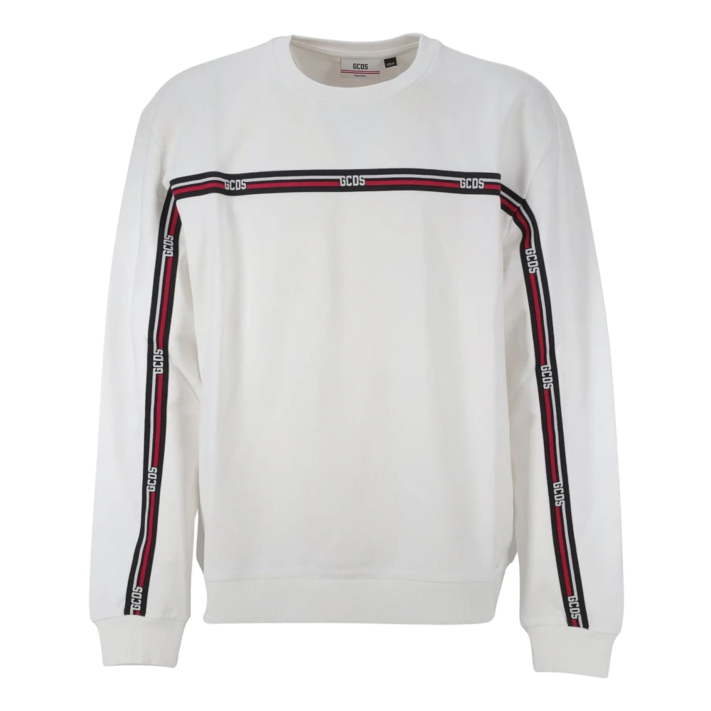Gcds White Logo Sweatshirt - Male - Sweatshirts - S - Sweatshirts & Hoodies