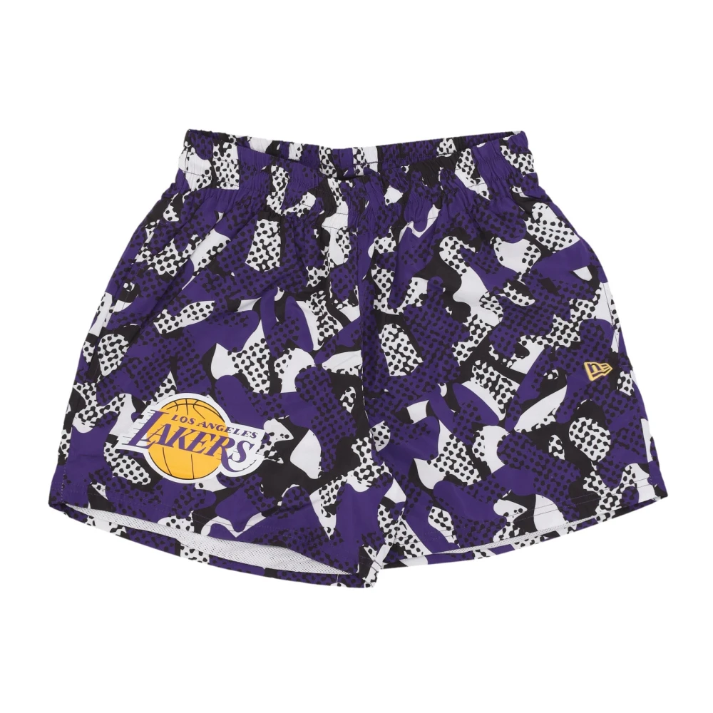 new era NBA Team AOP Shorts Paars Wit Multicolor Heren