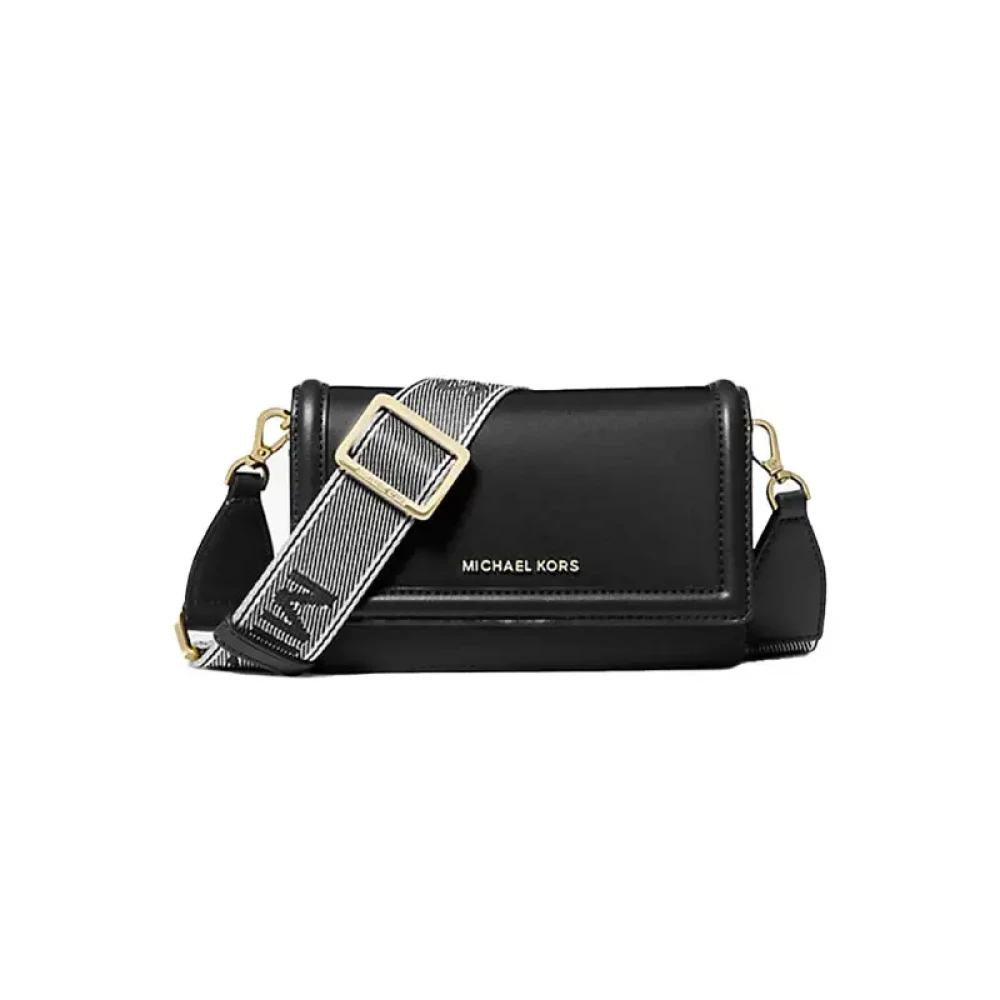 Michael Kors Black Smartphone Wallet With Gold Accents - Female - Cross Body Bags - Black - One Size - Bags