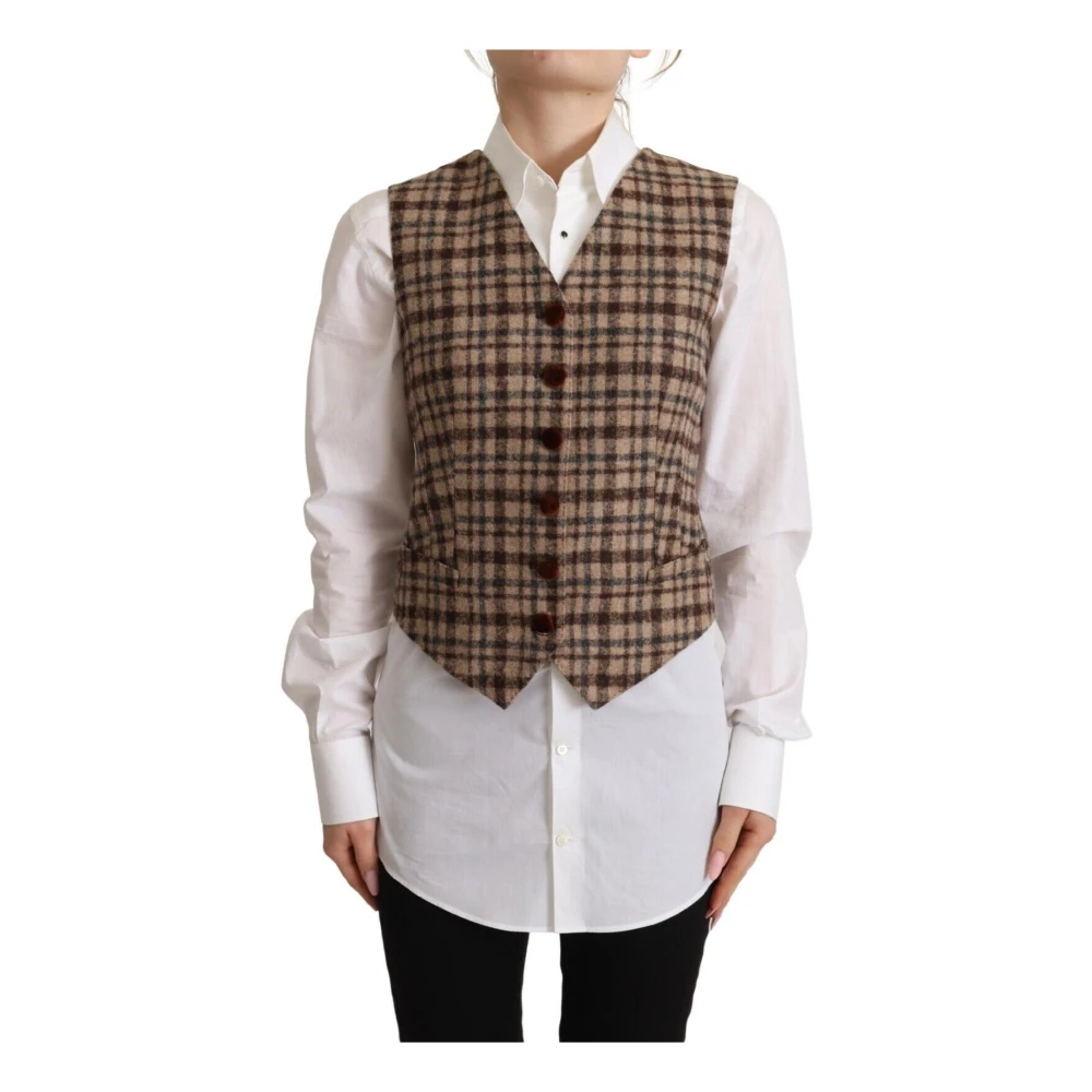 Jackets > Vests - - Dolce & Gabbana - Modalova