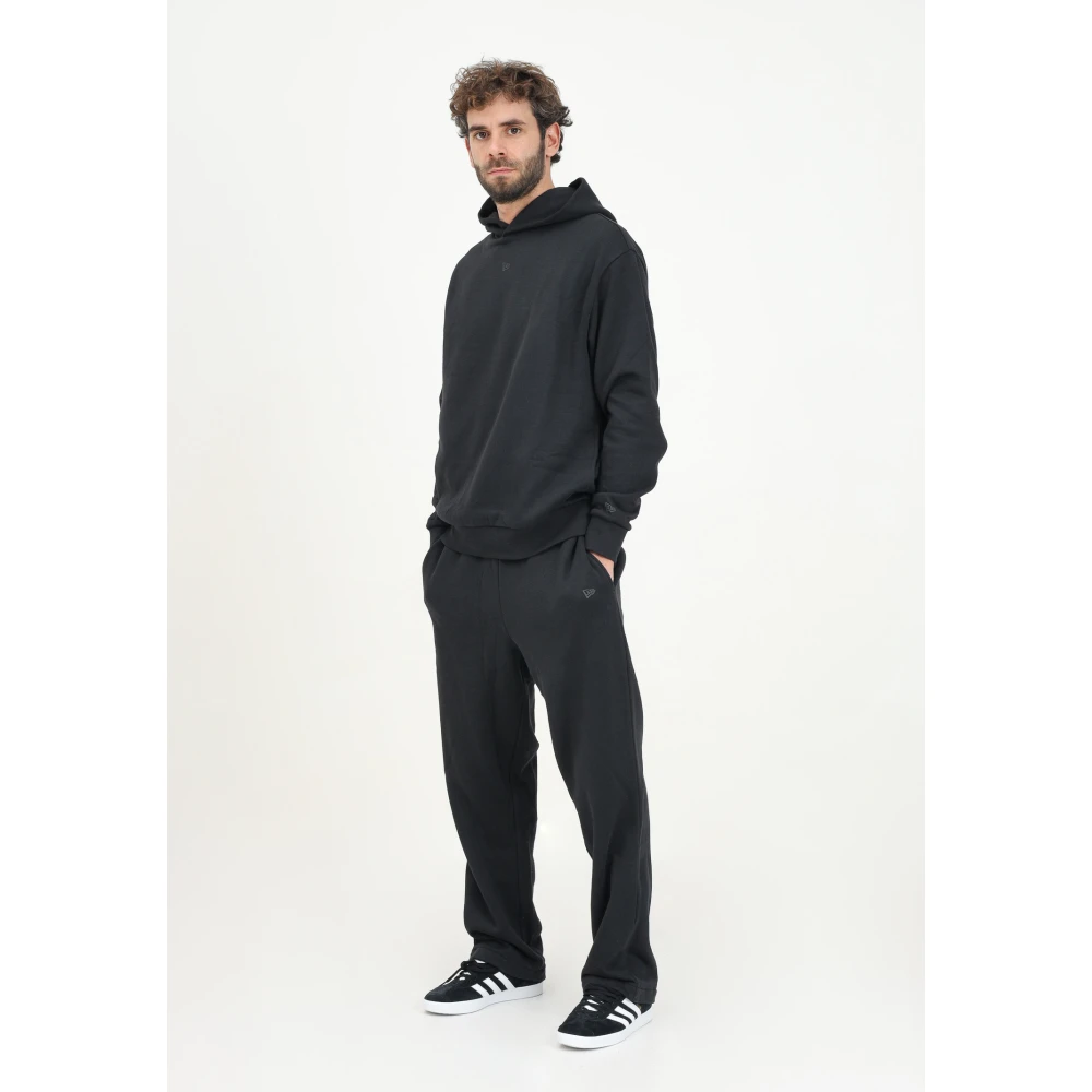 new era Sportieve Zwarte Broek Essentieel Ontwerp Black Heren