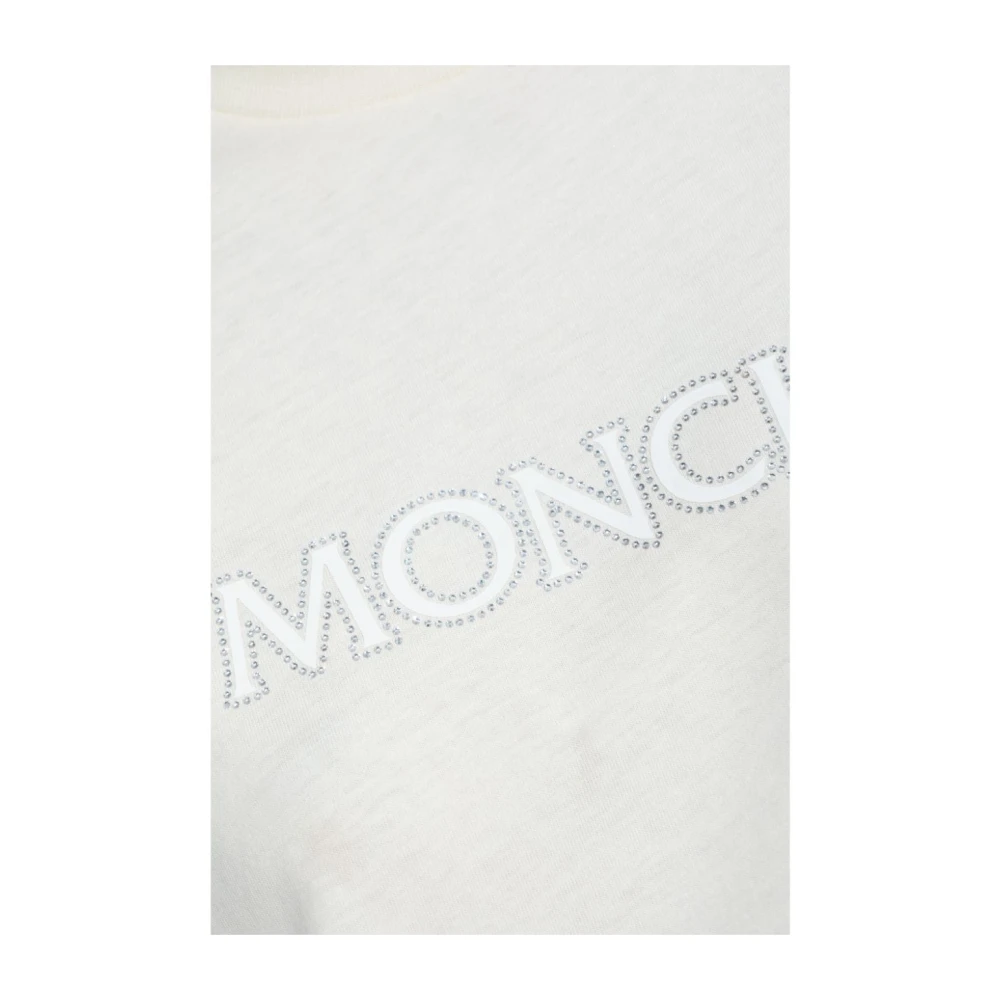 Moncler Witte T-shirt voor vrouwen White Dames