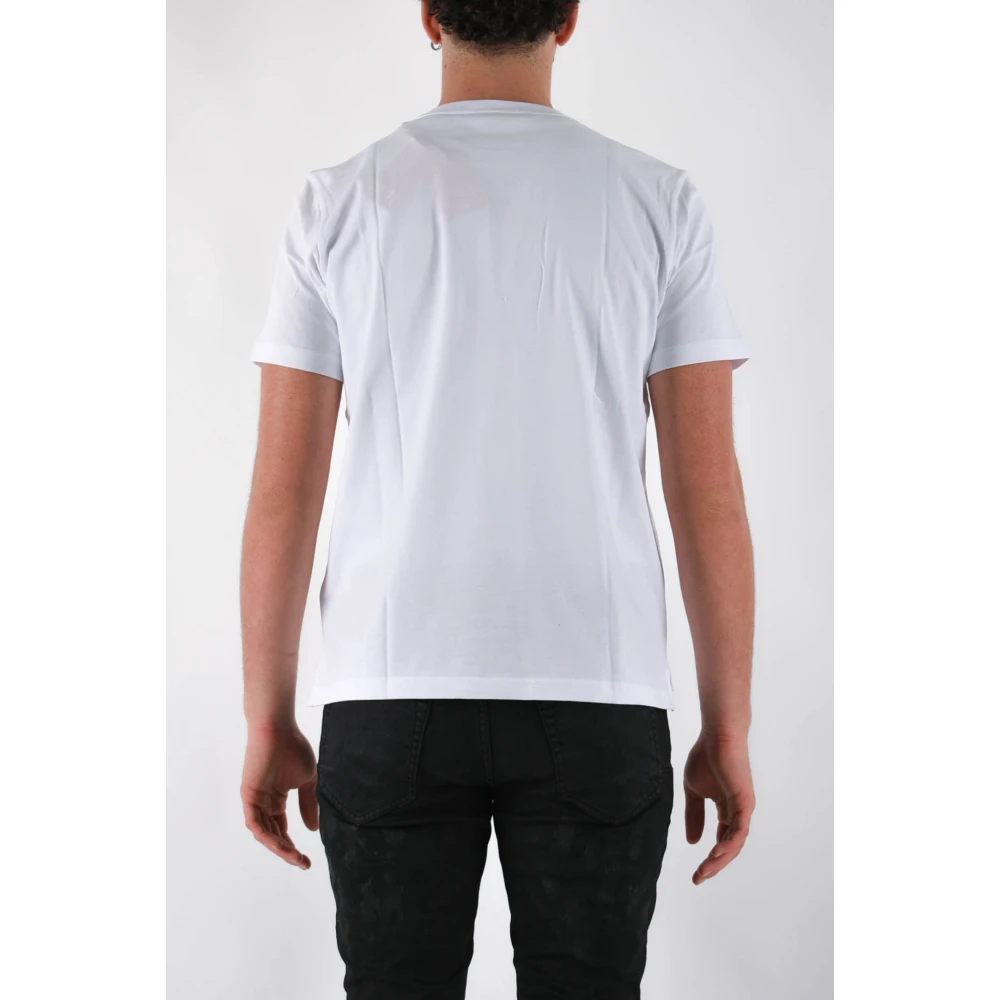Diesel Katoenen T-shirt met ronde hals White Heren