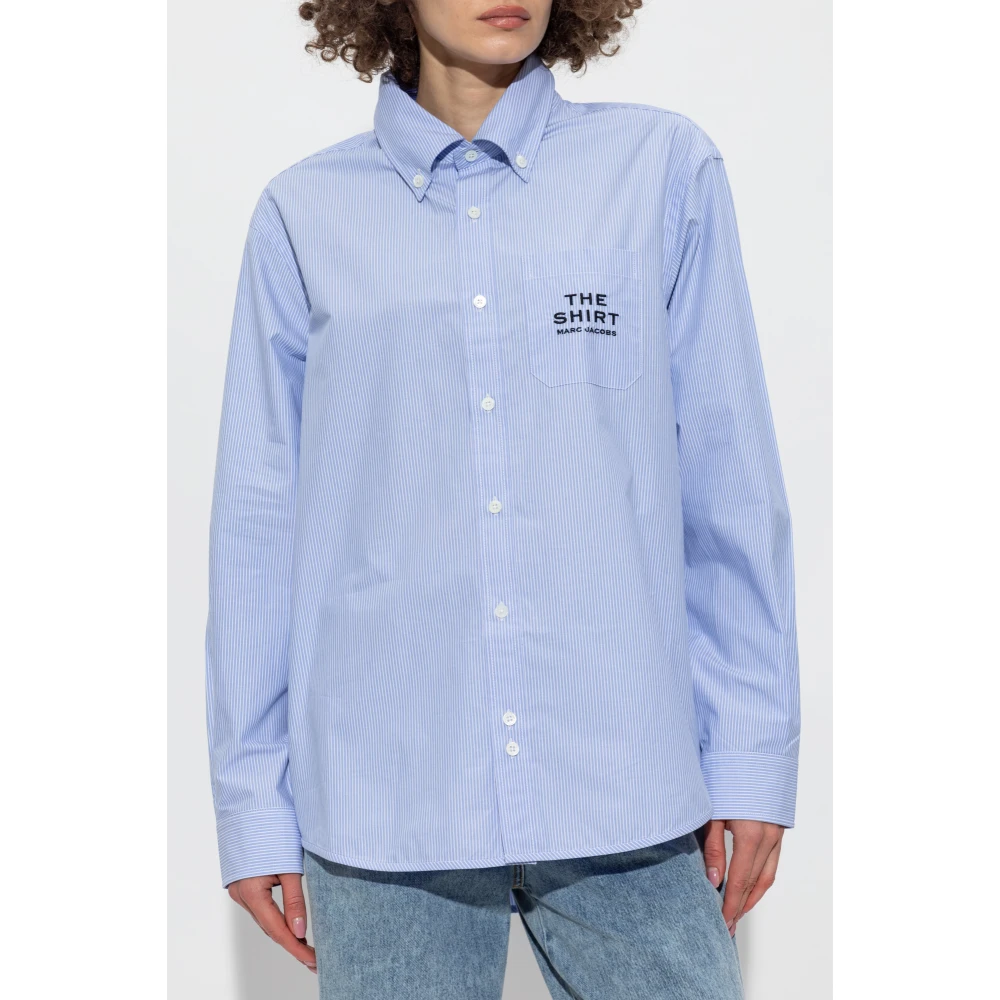 Marc Jacobs Shirt met logo Blue Dames