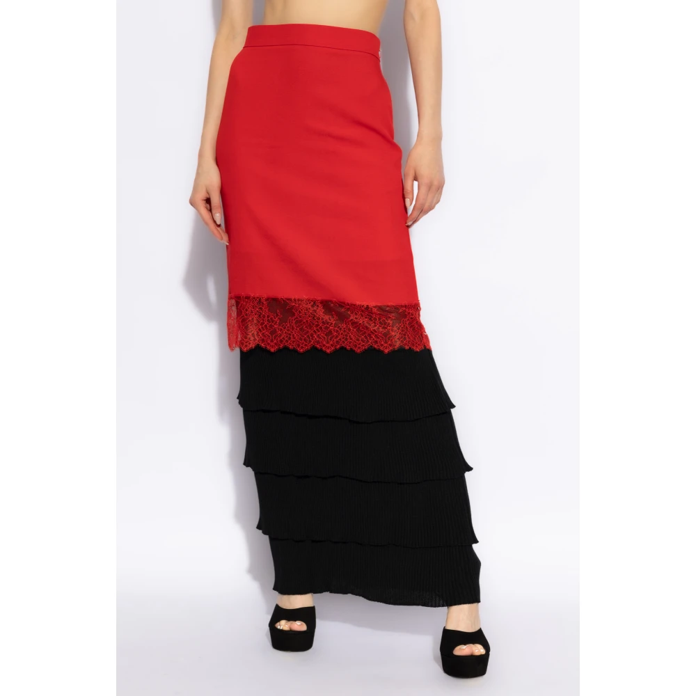 Moschino Rok met kant Red Dames