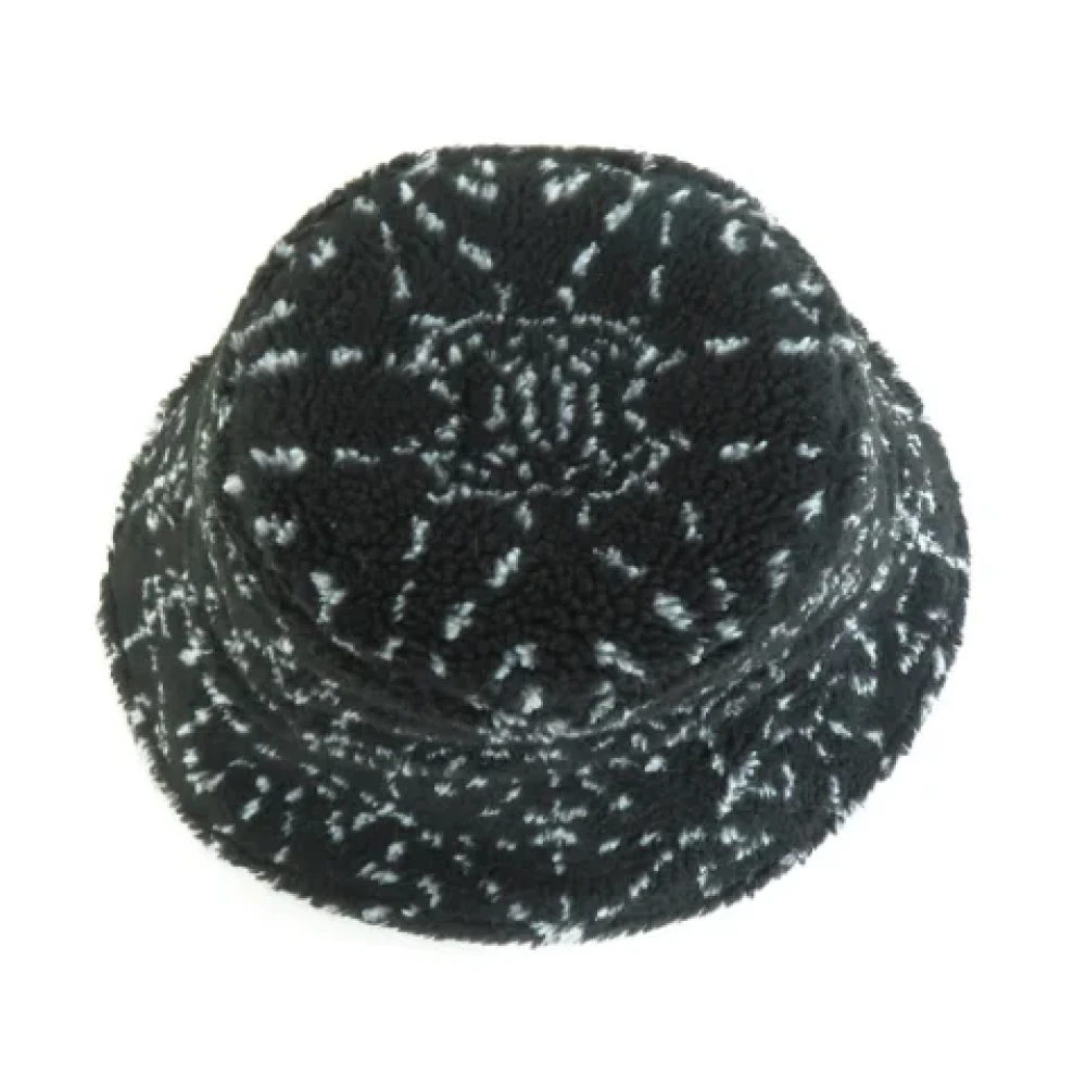 Chanel Vintage Pre-owned Fabric hats Black Dames