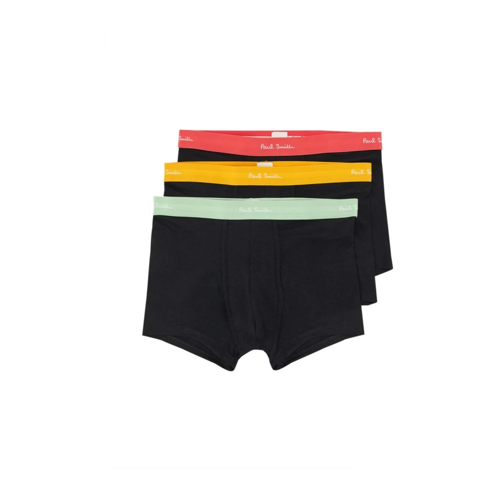 Paul Smith Svart Stretch Cotton Boxer Briefs 3-Pack