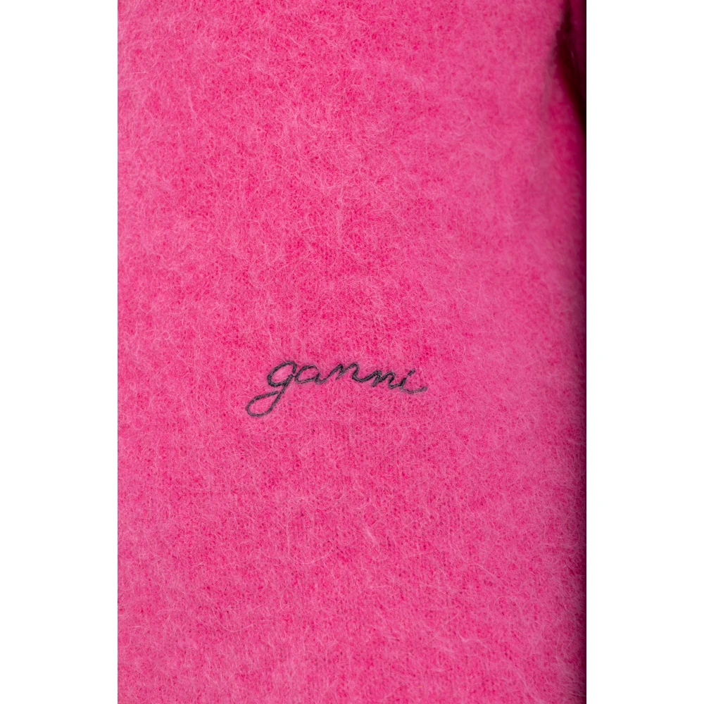 Ganni Trui met logo Pink Dames