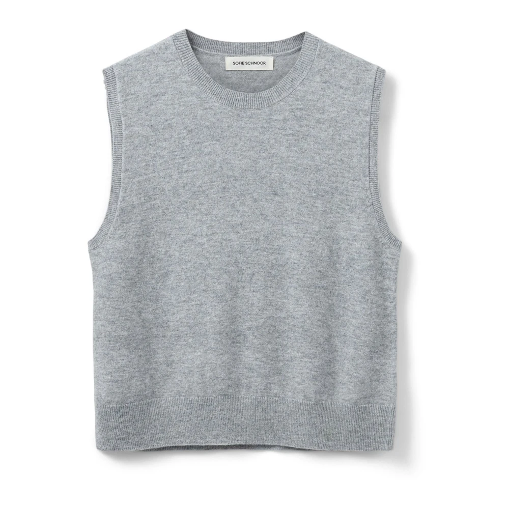 Sofie Schnoor Gray Round-Neck Knitwear - Female - Round-Neck Knitwear - Xs - Knitwear