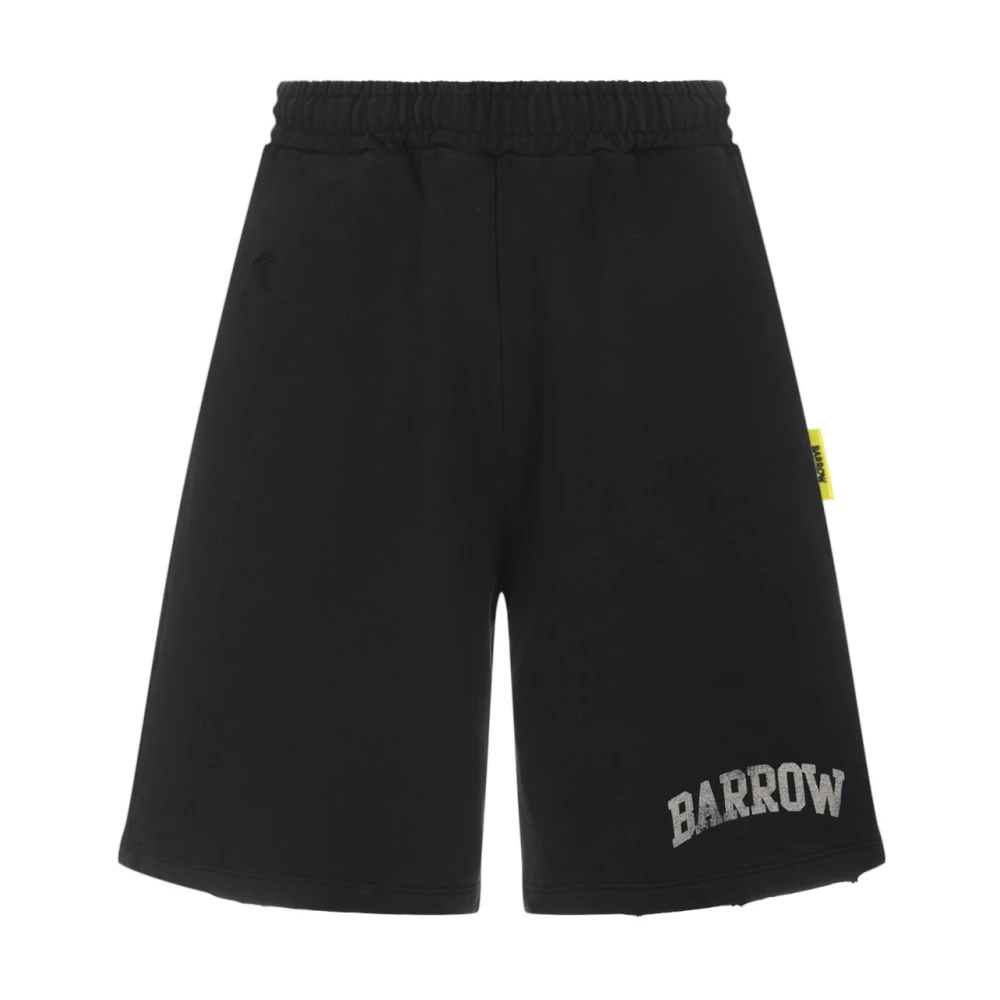 Barrow Zwarte sportieve Bermuda shorts Black Dames