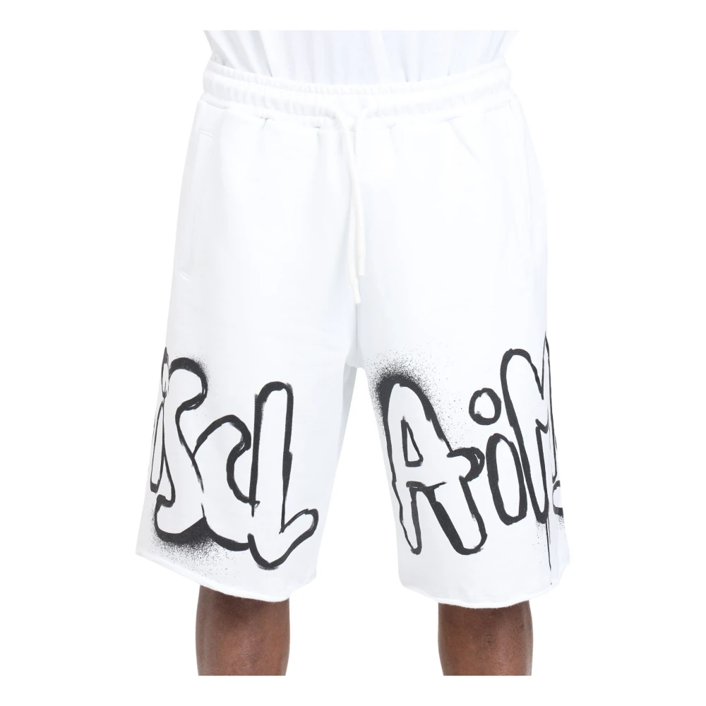 Disclaimer Casual Shorts White Heren