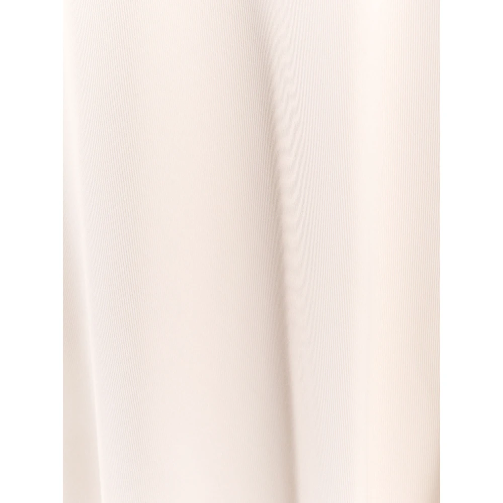BRUNELLO CUCINELLI Wijdvallende Lange Rok Elastische Taille Gevoerd Beige Dames