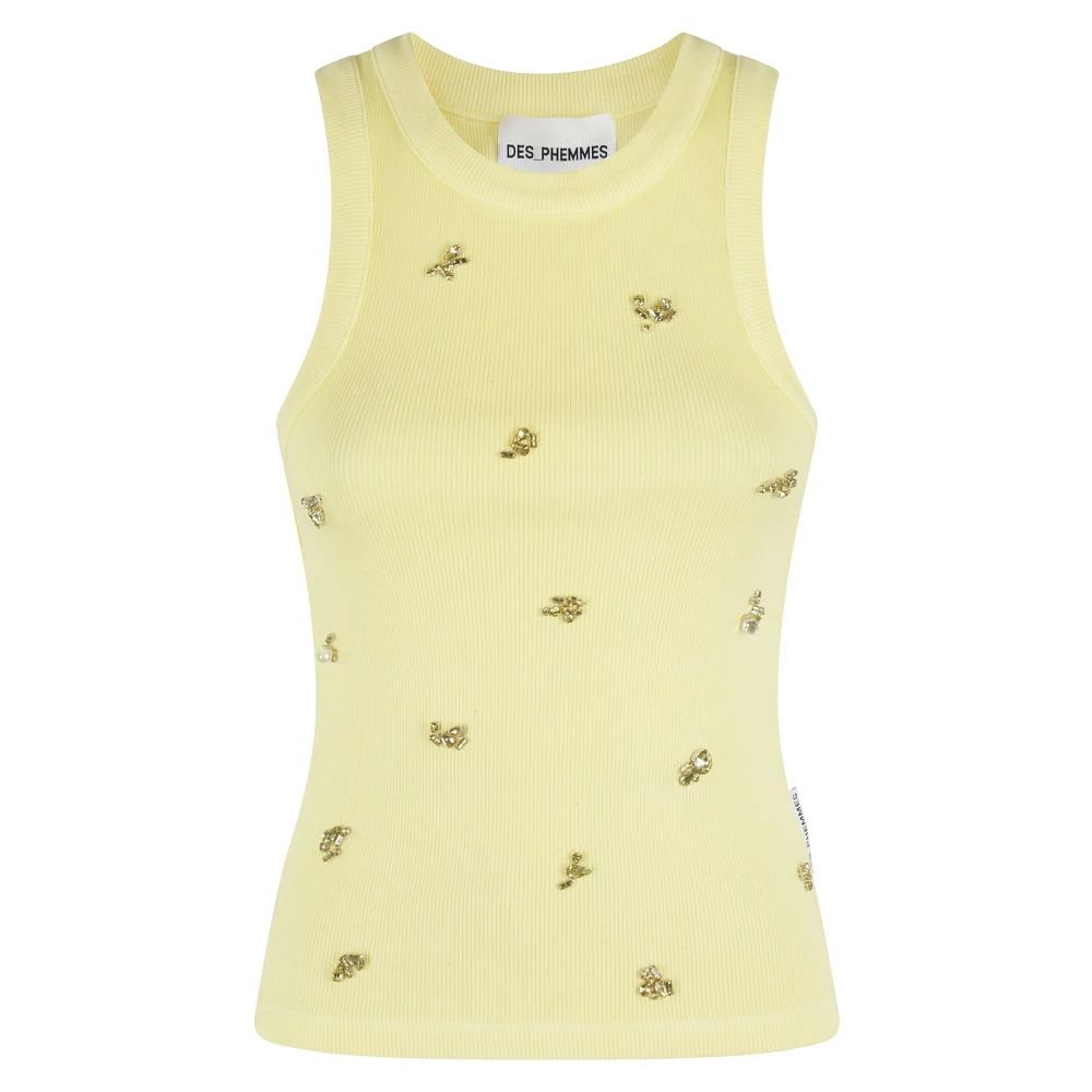 DES Phemmes Klassieke Tanktop Yellow Dames