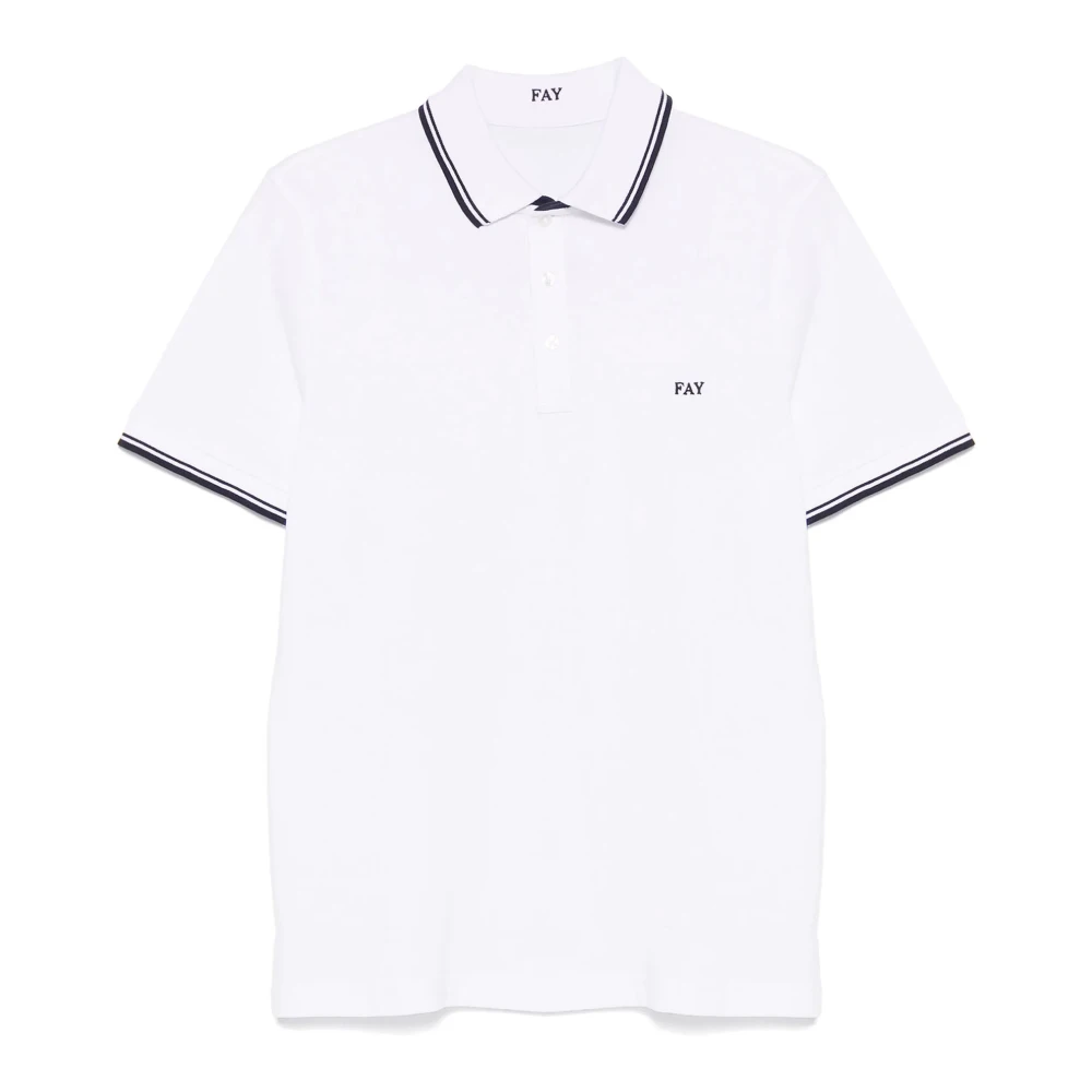 Fay - Tops > Polo Shirts - White - Fay - Modalova