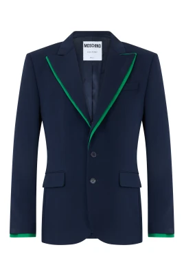 Elegant Blazer med Kontrasterande Detaljer