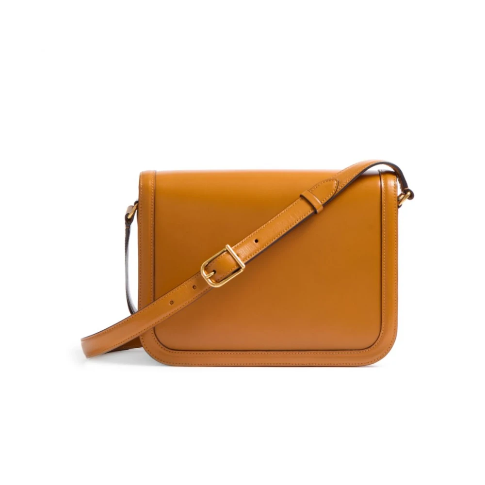 Valentino Garavani Mosterdgele leren VLogo-tas Yellow Heren