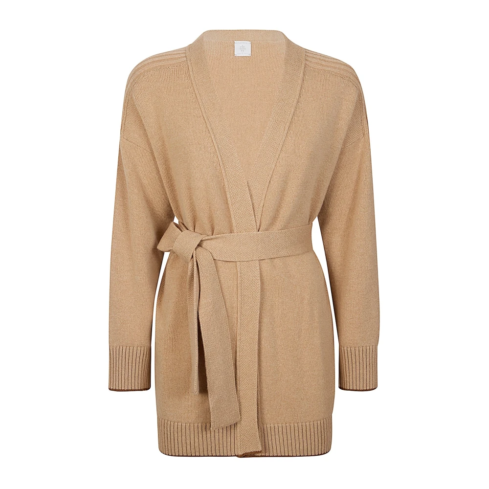 Eleventy Vrouw Bruin Truien & Vesten Dames, L, Kasjmier, Cashmere Tipping Vest