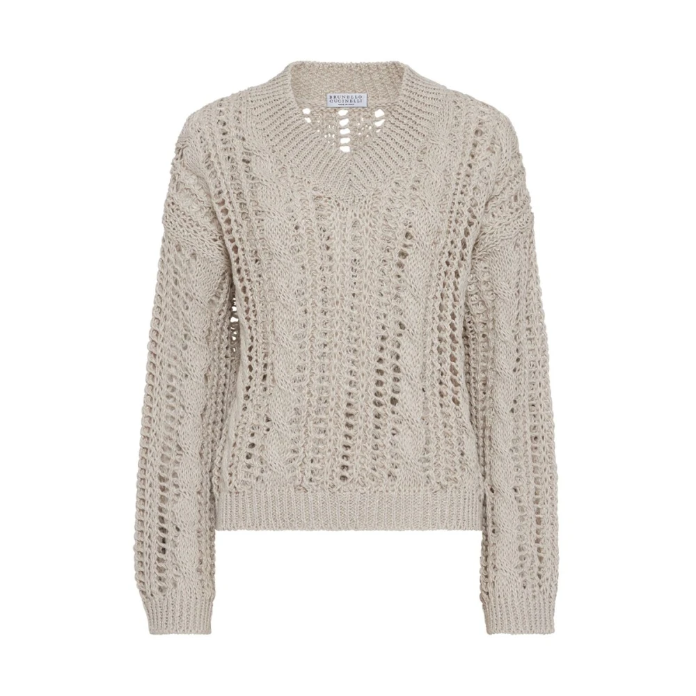Knitwear > V-neck Knitwear - - Brunello Cucinelli - Modalova