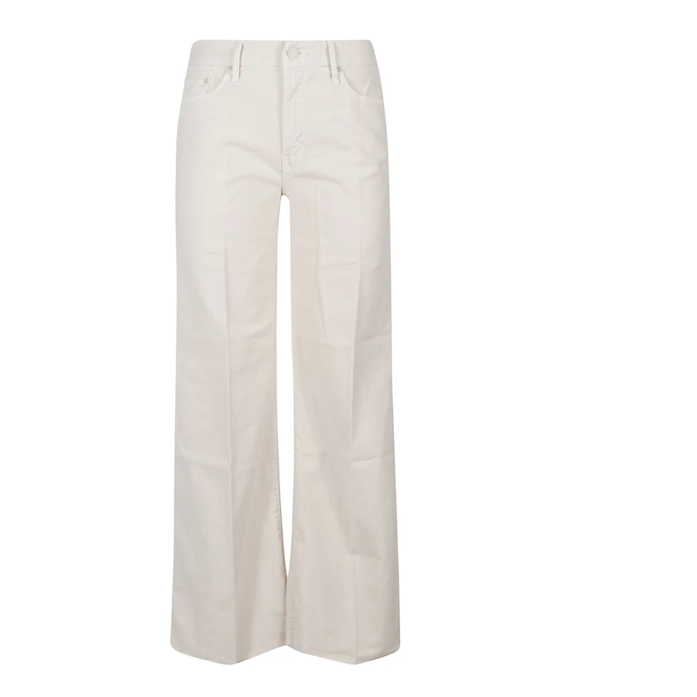 Mother Stijlvolle Fray Jeans Beige Dames