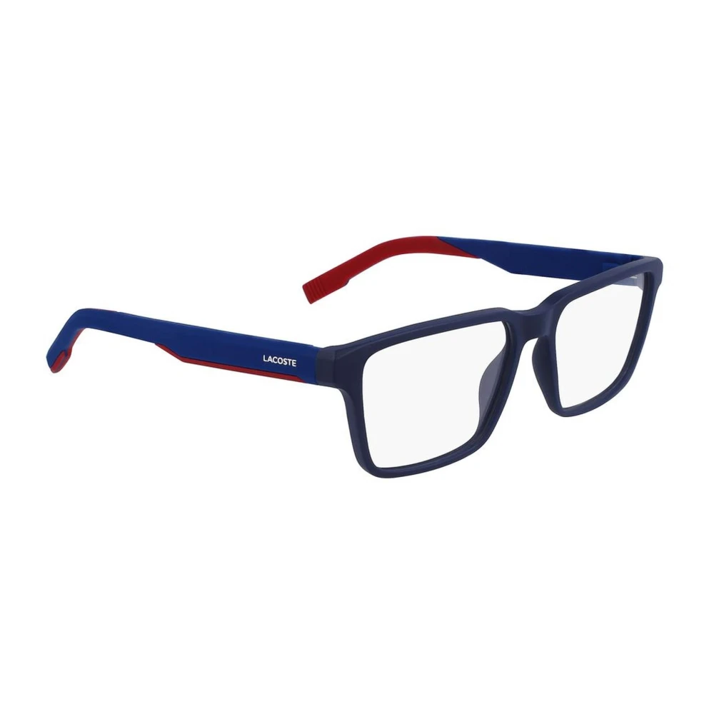 Lacoste L2924 Rechthoek Blauw Rode Bril Blue Heren