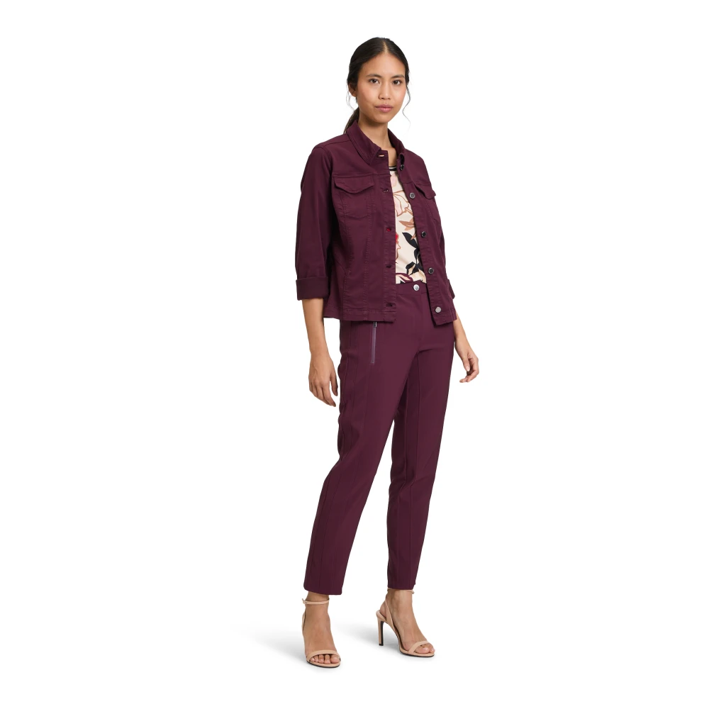 Betty Barclay Blazerjas met lange mouwen Cool en Casual Purple Dames