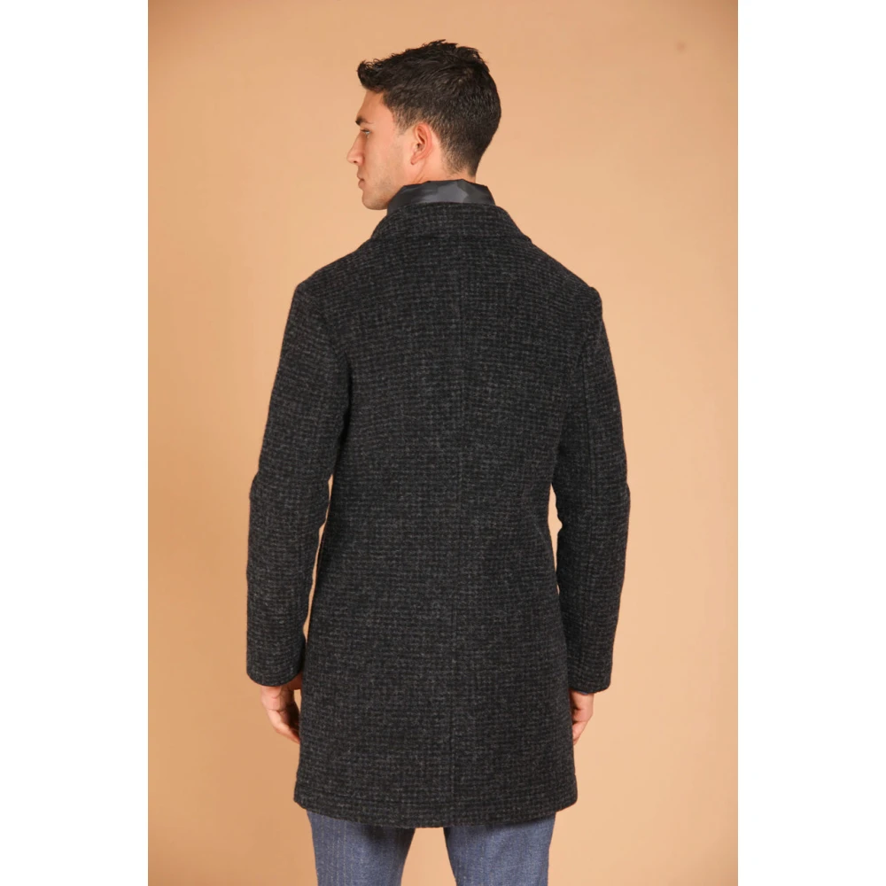 Mason's Heren wollen jas met Galles patroon Blue Heren