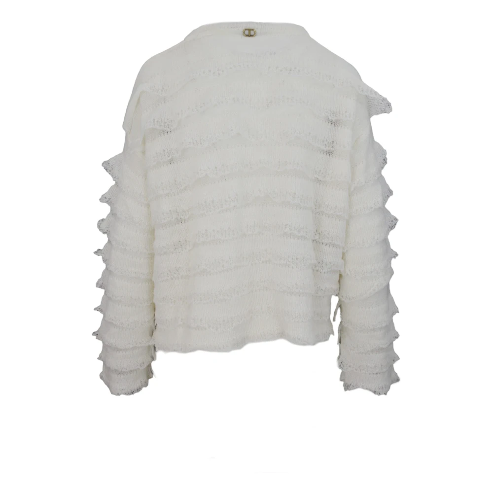Twinset Sneeuwtrui Oversized Fit White Dames