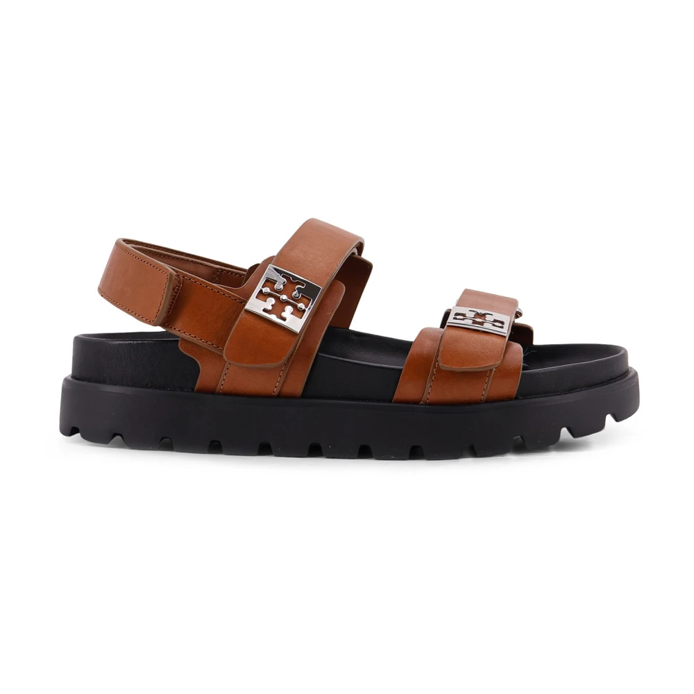 Tory Burch Women's Brown Flat Sandals, 5 1/2 Uk, Sandals