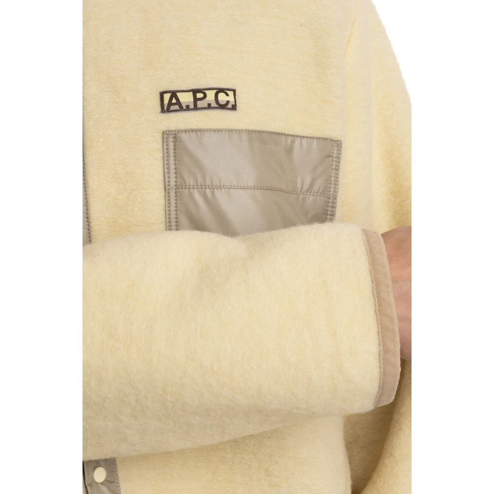 A.p.c. Lichtgewicht Jas Beige Heren