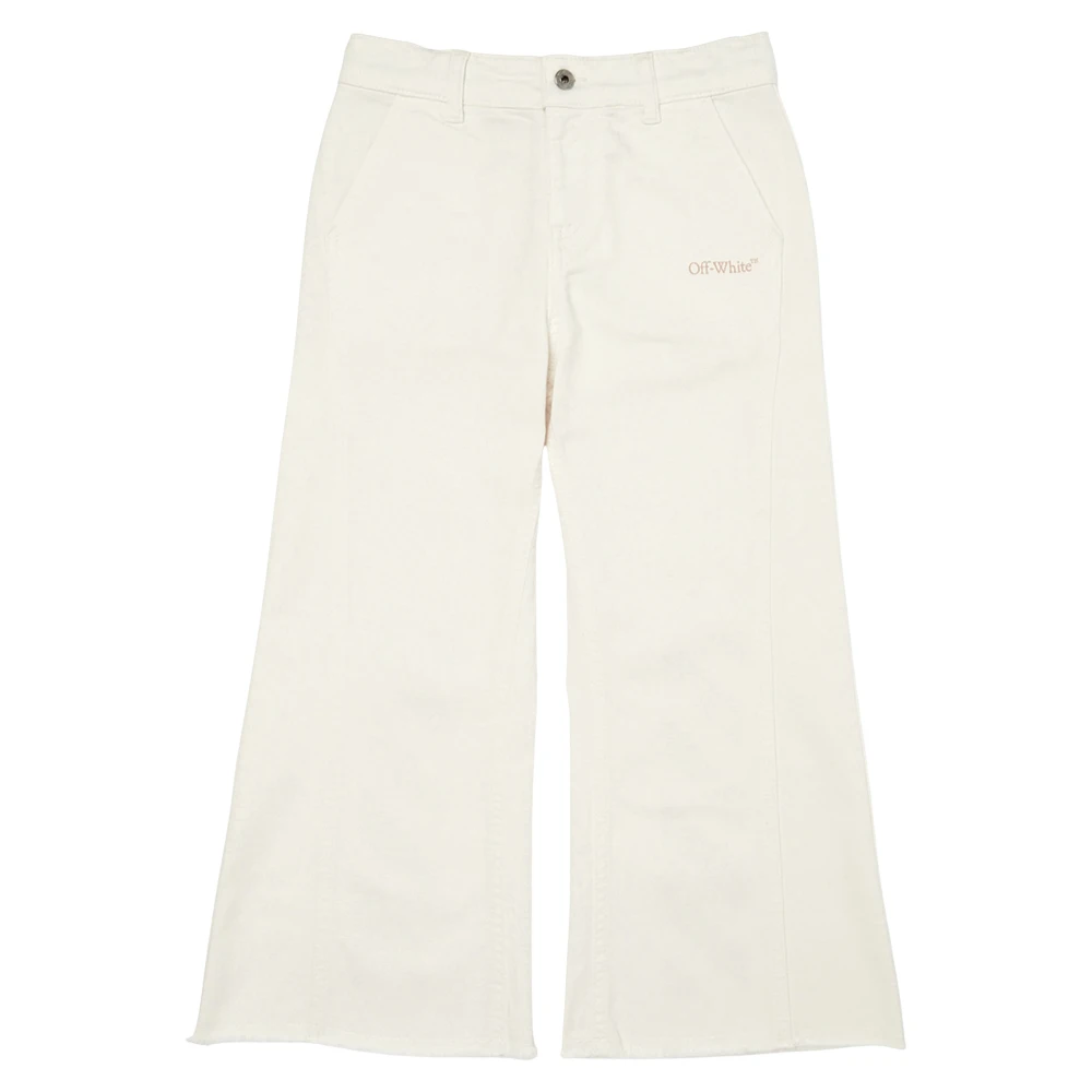 Off White Girls White Off Jeans, 12 Y, Bookish Diag Denim Pant