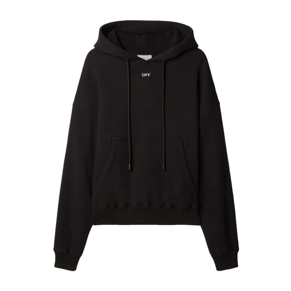 Off White Men's Black Off Stamp Skate Hoodie - Hoodies - S - Sweatshirts & Hoodies