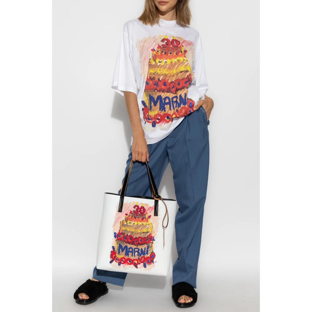 Marni Geplooide broek Blue Dames