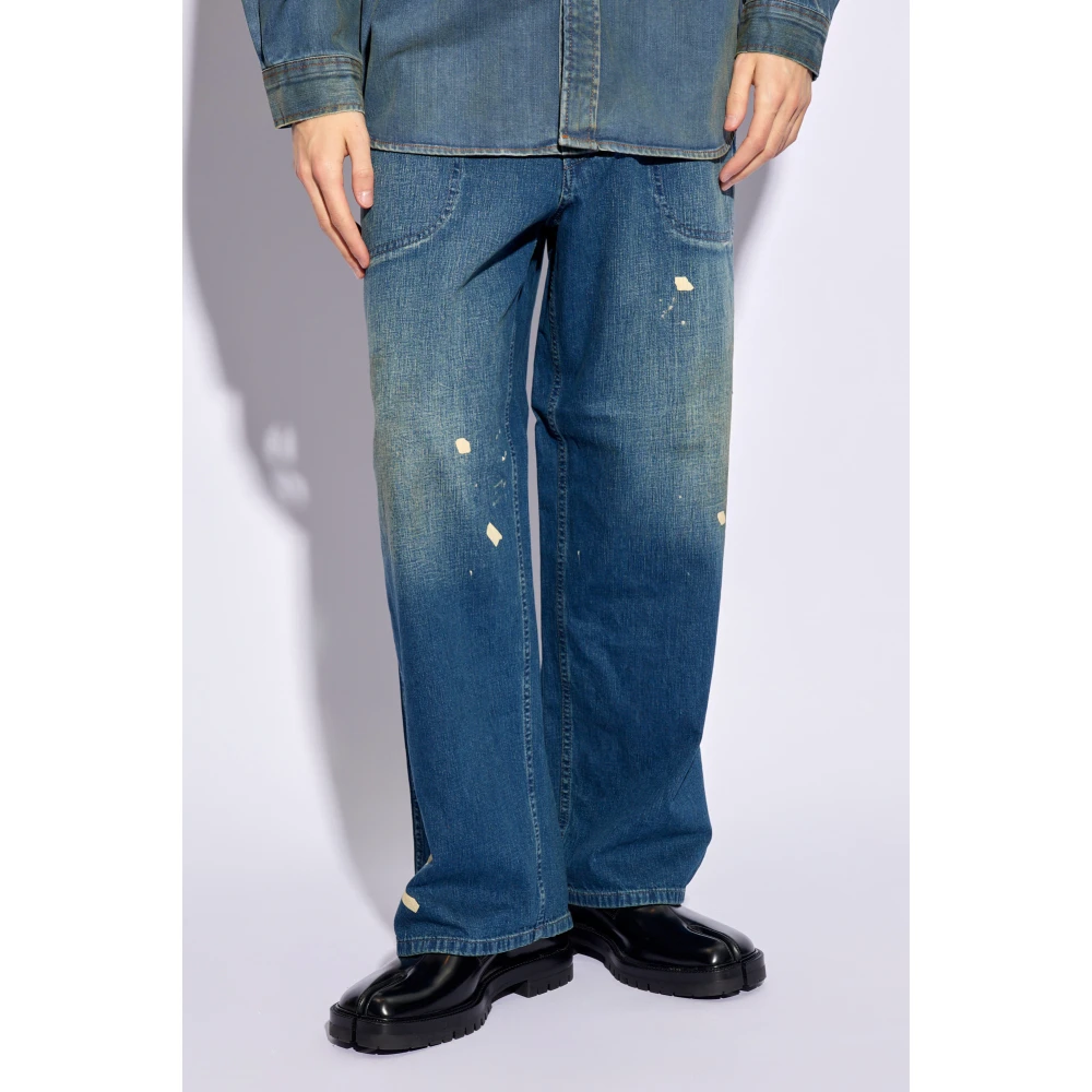 Maison Margiela Jeans met vintage-effect Blue Heren