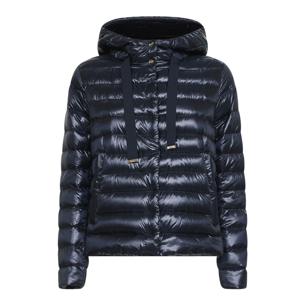Herno Kvinno Blå Jackor Dam, S, Nylon, Nylon Ultralätt Jacka