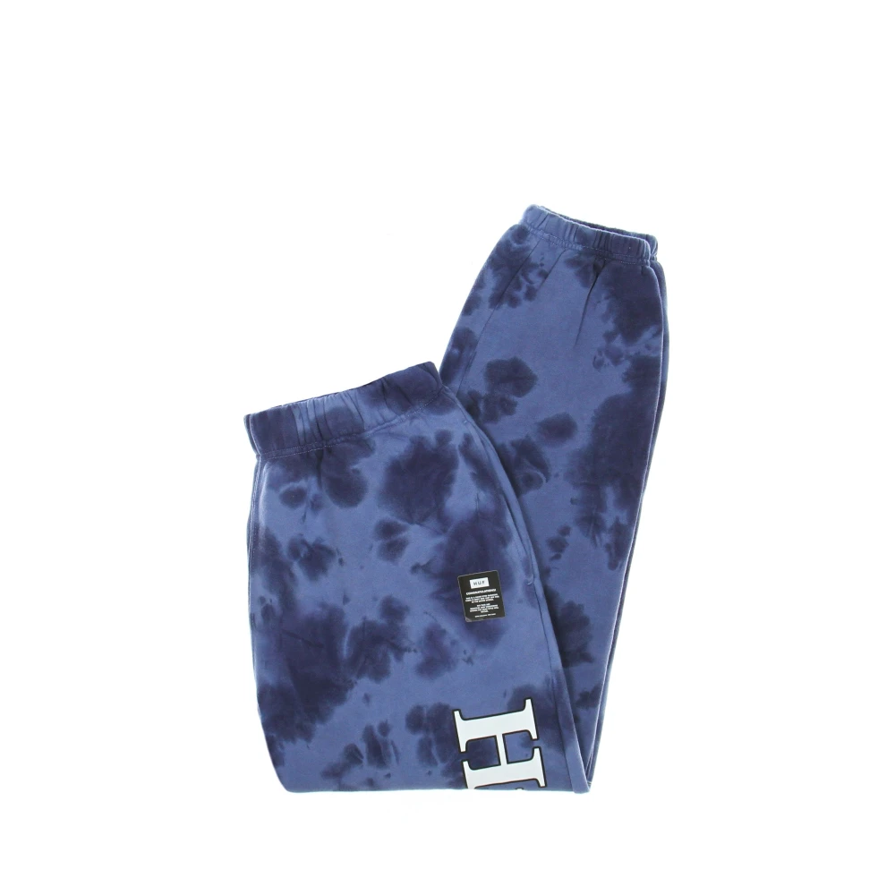 HUF Bloemen Fleece Sweatpants Navy Blauw Blue Heren