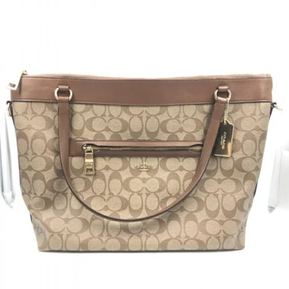 Coach Pre-owned Fabric handbags Brown Dames