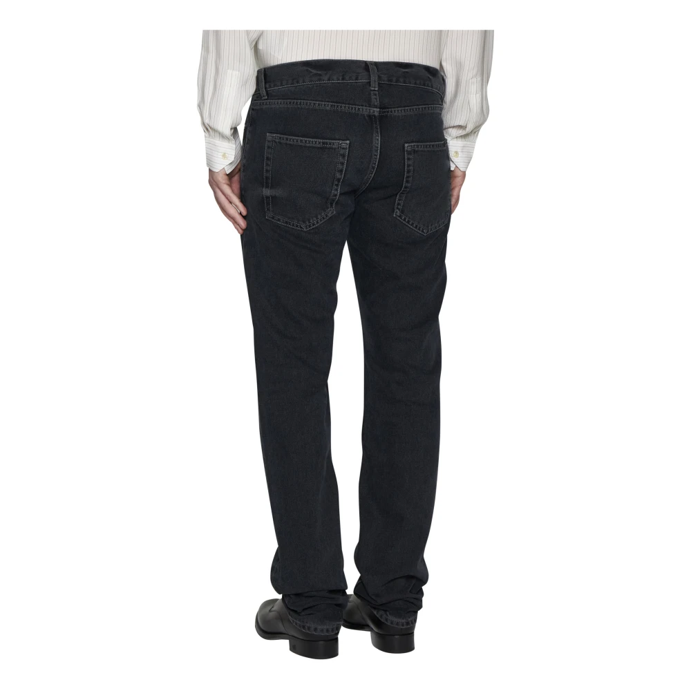 Saint Laurent Midnight Blue Denim Slim Cut Jeans Blue Heren