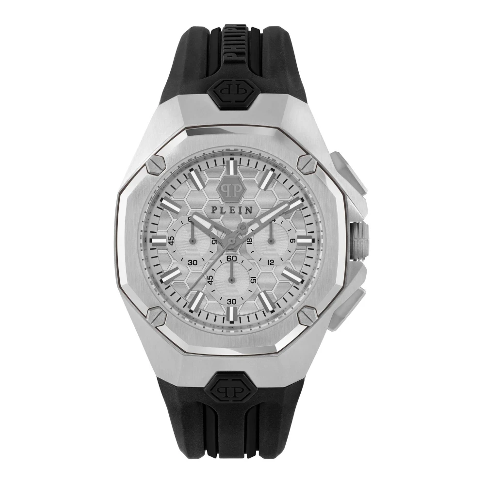 Philipp Plein Men's Gray Watches, One Size, Octagon Watch