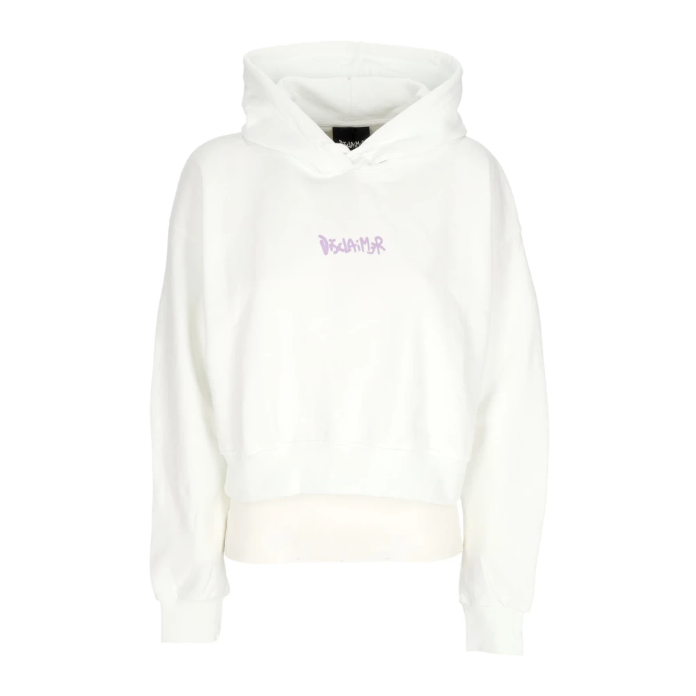 Disclaimer Lichtgewicht hoodie met groot logo White Dames