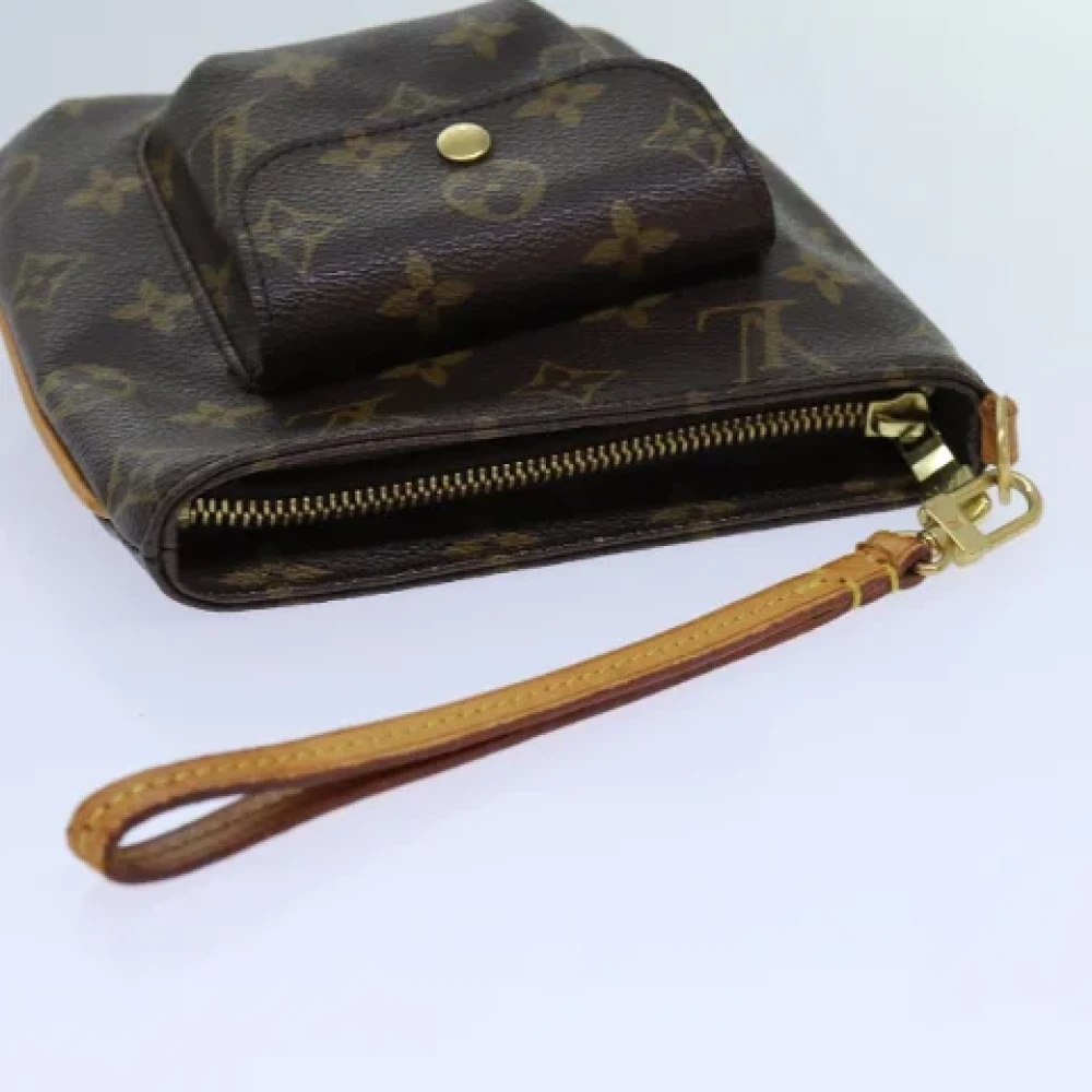 Louis Vuitton Vintage Pre-owned Canvas clutches Brown Dames