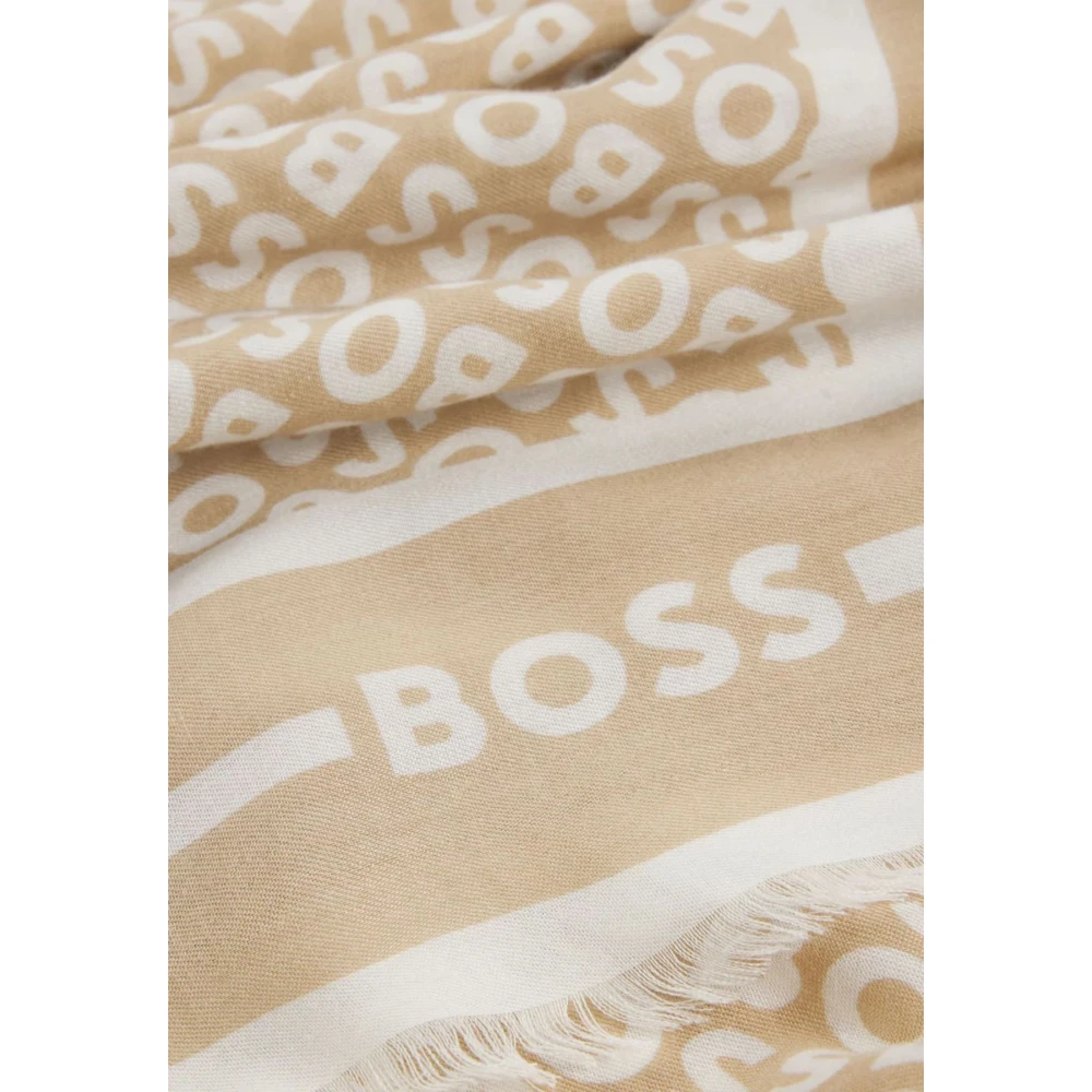 Hugo Boss Elegante Sjaal voor Vrouwen Beige Dames